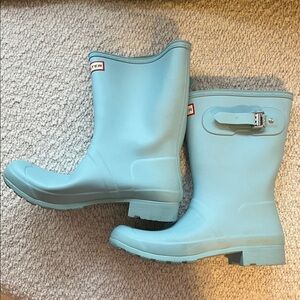 Hunter Sky Blue Waterproof Boots
